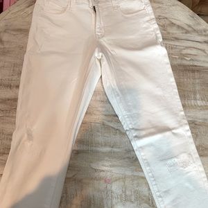 Brand New Old Navy slightly distressed white jeans